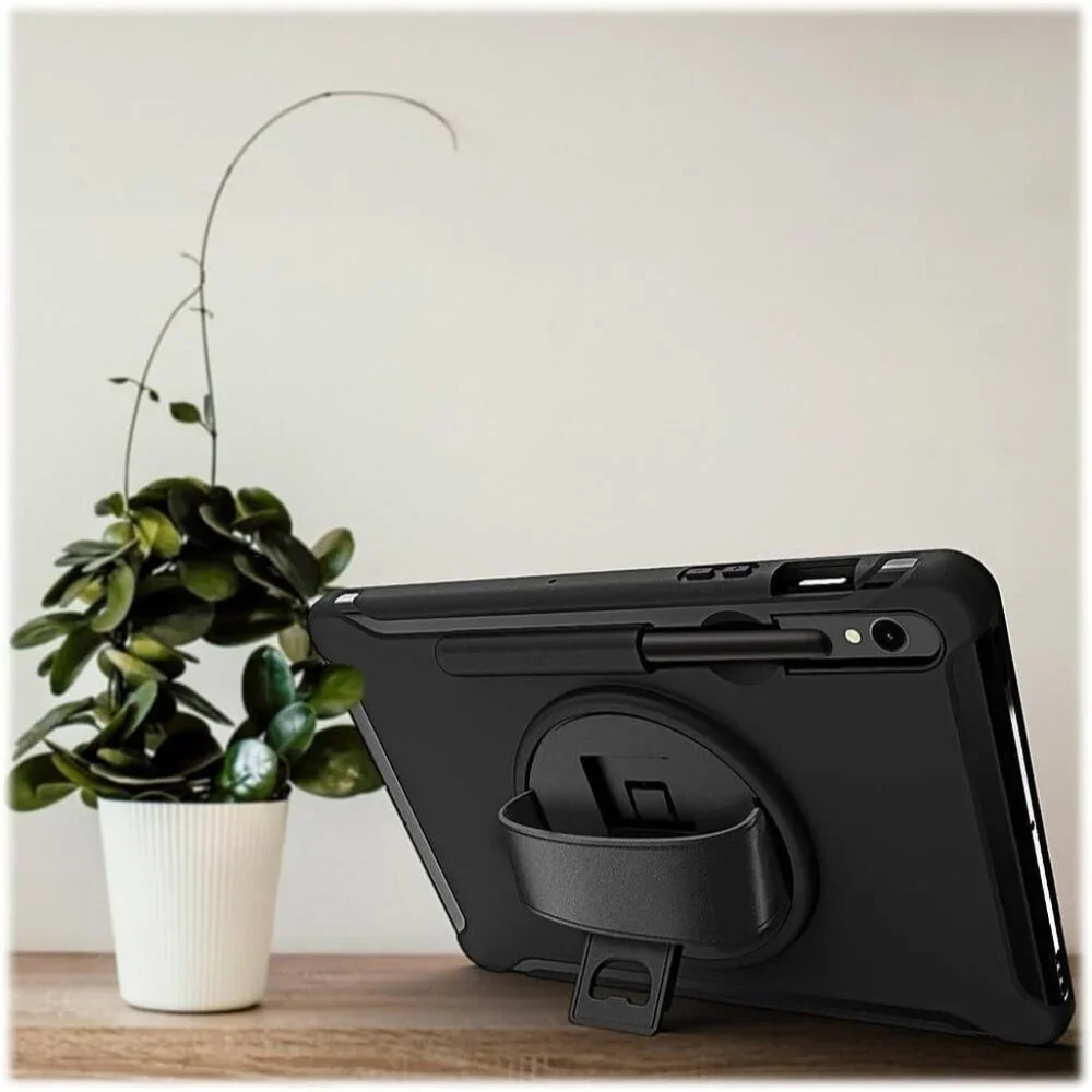 SaharaCase Protection Hand Strap Case for Samsung Galaxy Tab S9+ / S10+ -‎ Black